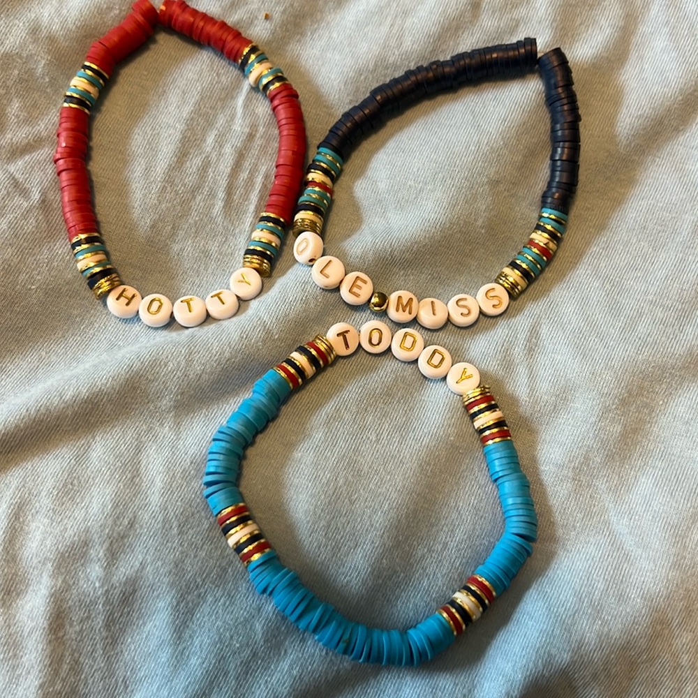 Heishi Bead Bracelets Ole Miss Hotty Toddy